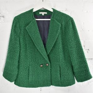 Cabi 532 "Ivy" Emerald Green Wool Lined Blazer 8